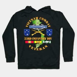 Vietnam Combat Infantry Veteran w 23rd Inf Div SSI V1 Hoodie